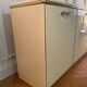 Ivory and brass wool buffet, 1970