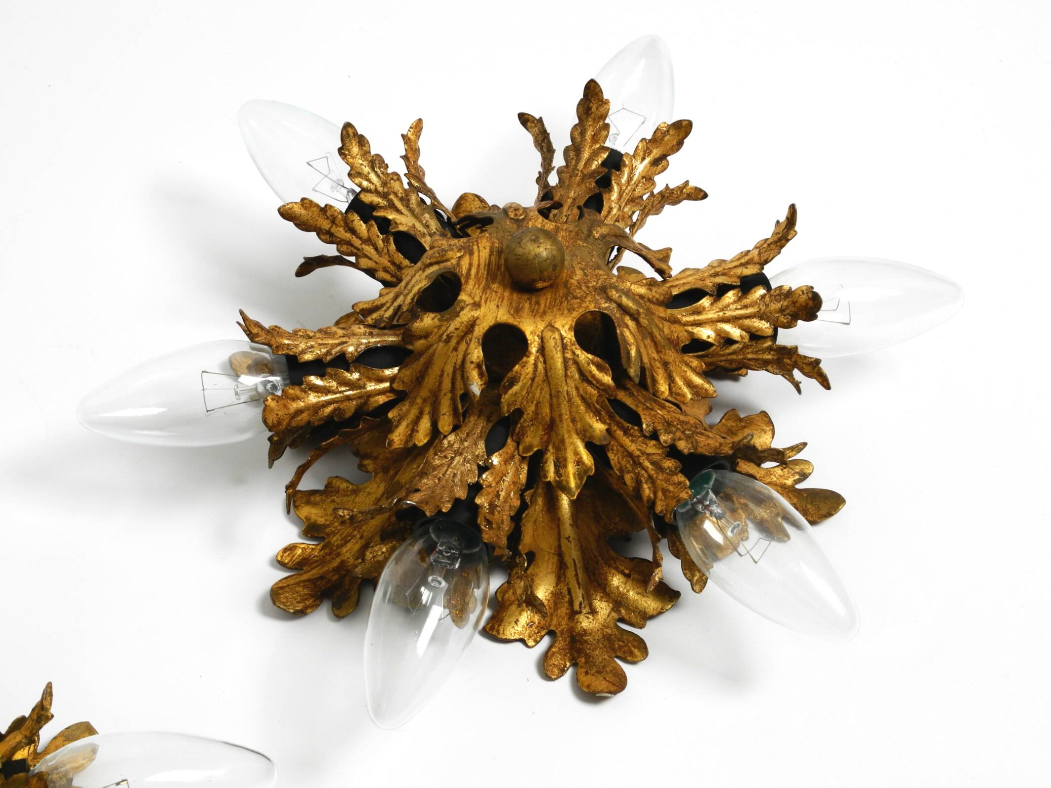 Set of three beautiful 1960s Italian ceiling or wall lamps by Banci Firenze