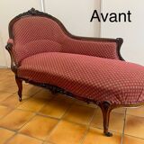 Méridienne ancienne entièrement restaurée