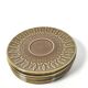 Lot 5 plates sarreguemines ceramic seventies