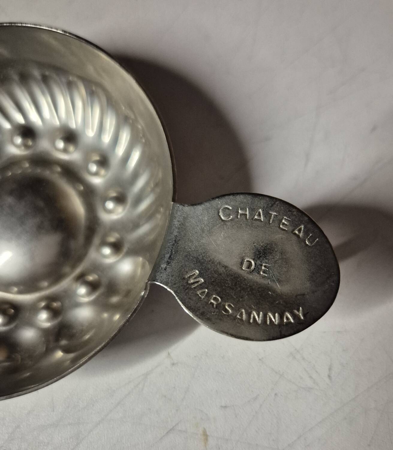 Taste-vin silver mini wine cup taste old wine house marsannay