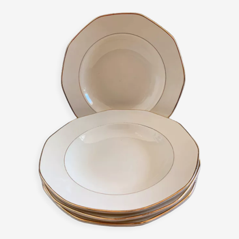 Villeroy & Boch golden hollow plates