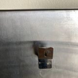 1970s space age steel mirror