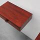 Pair of Mid-Century Modern Danish Wall-Mounted Nightstands in Walnut