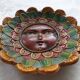 Empty ceramic sun pocket signed Jesus mariq