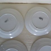 6 assiettes plates Lunéville  faience ancienne