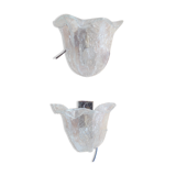 Pair of vintage Murano glass sconces, 70s