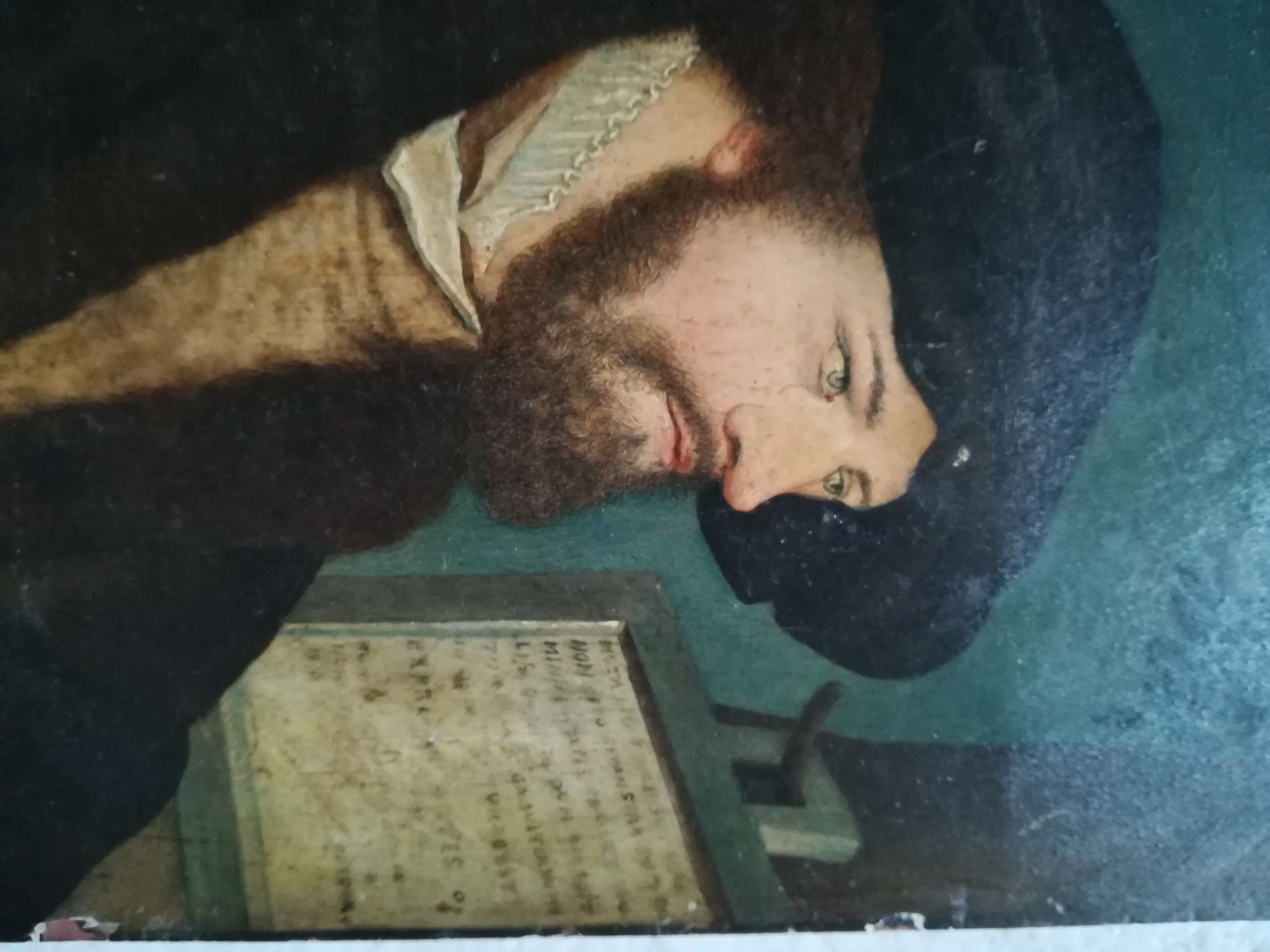 Portrait oil on wood