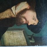 Portrait oil on wood