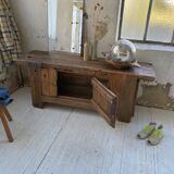 Established former brutalist console oak pine