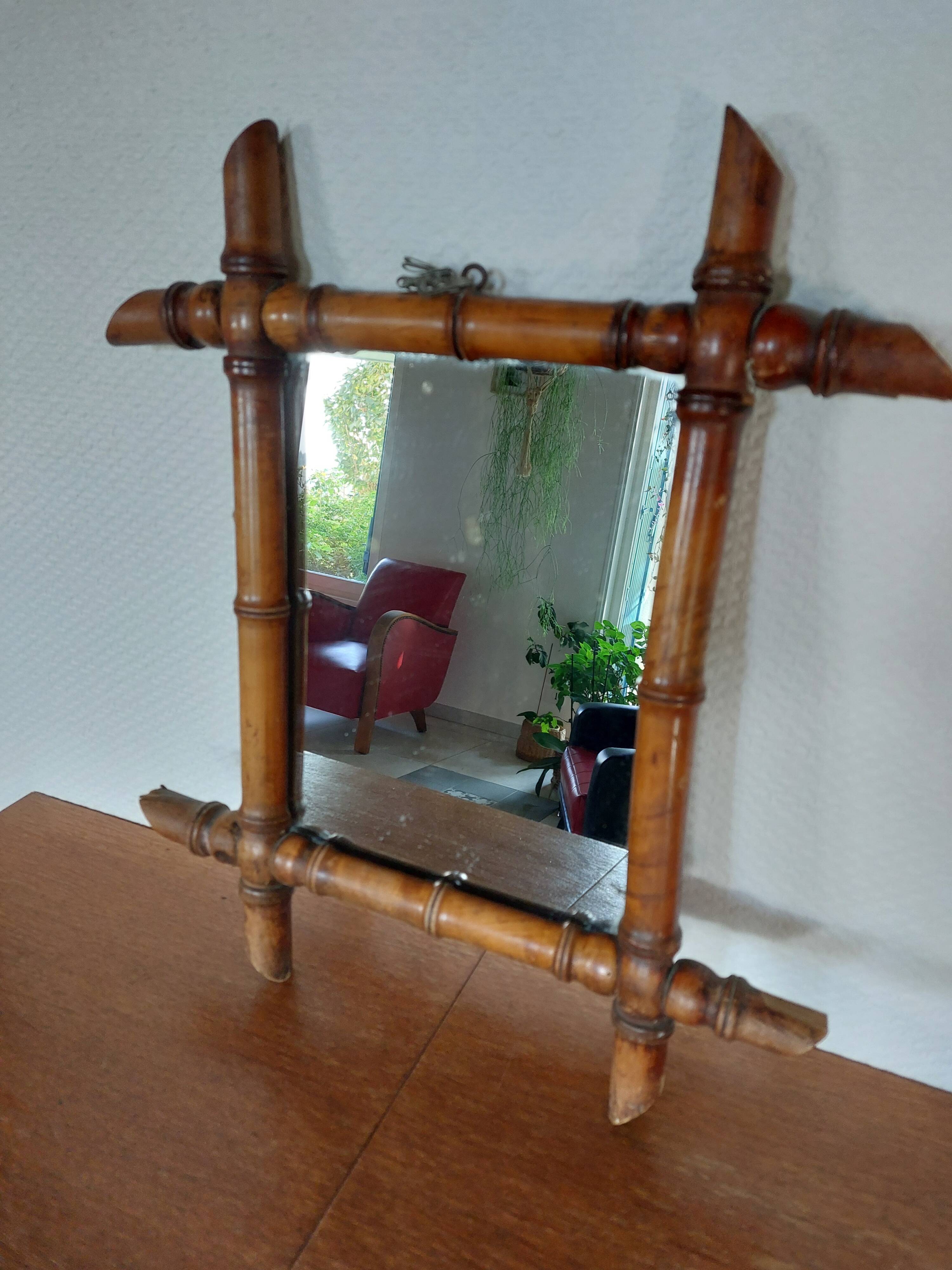 small bamboo mirror, 44 by 39