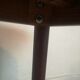 Scandinavian extendable round dining table in teak