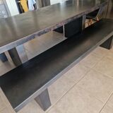 Table and bench Zeus signed by Massimiliano Fuksas.