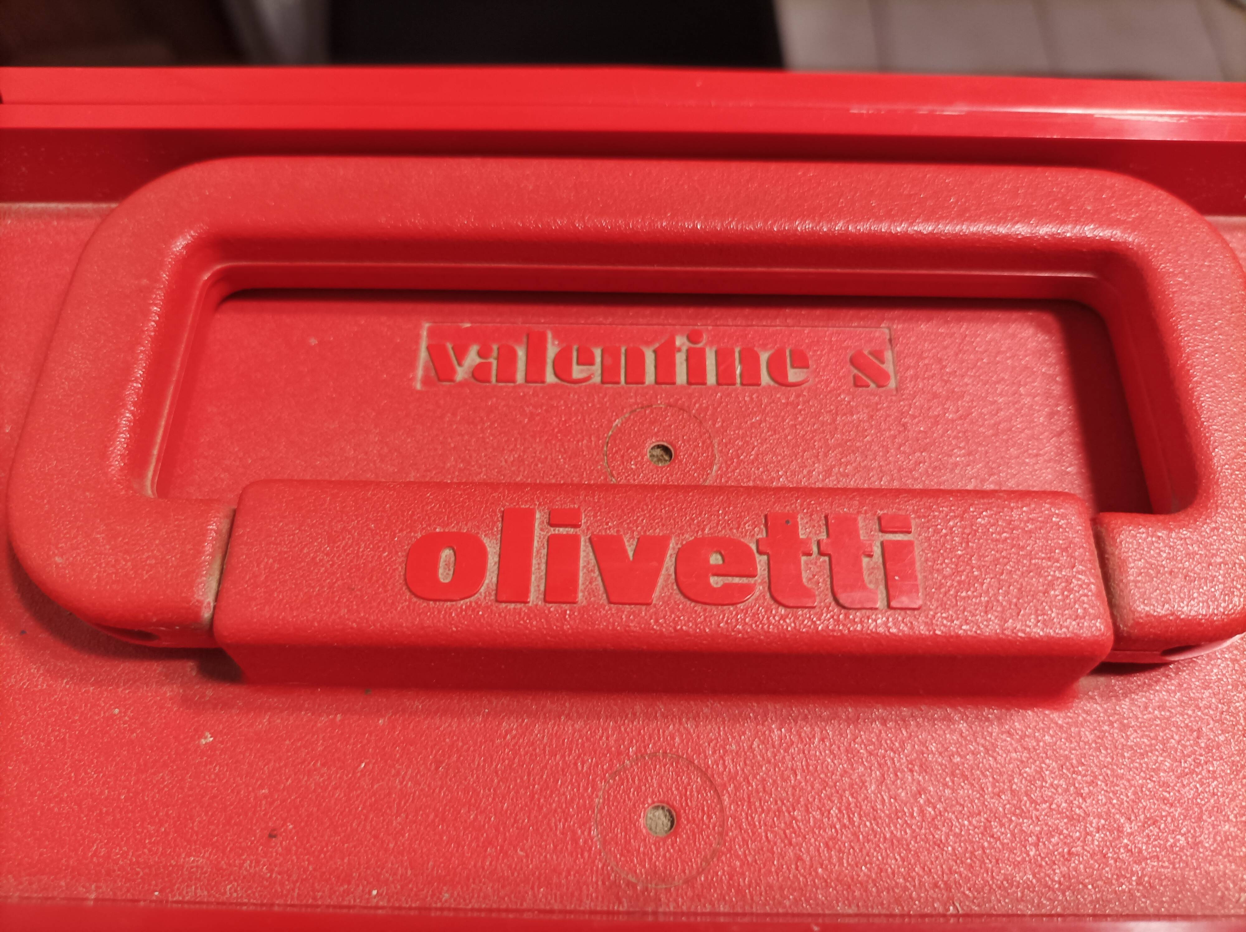 Olivetti Valentine red typewriter