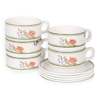 Dudson fine porcelain cups, with saucer