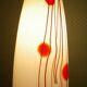 Art deco pendant lamp from the 70s, opaline, chrome metal