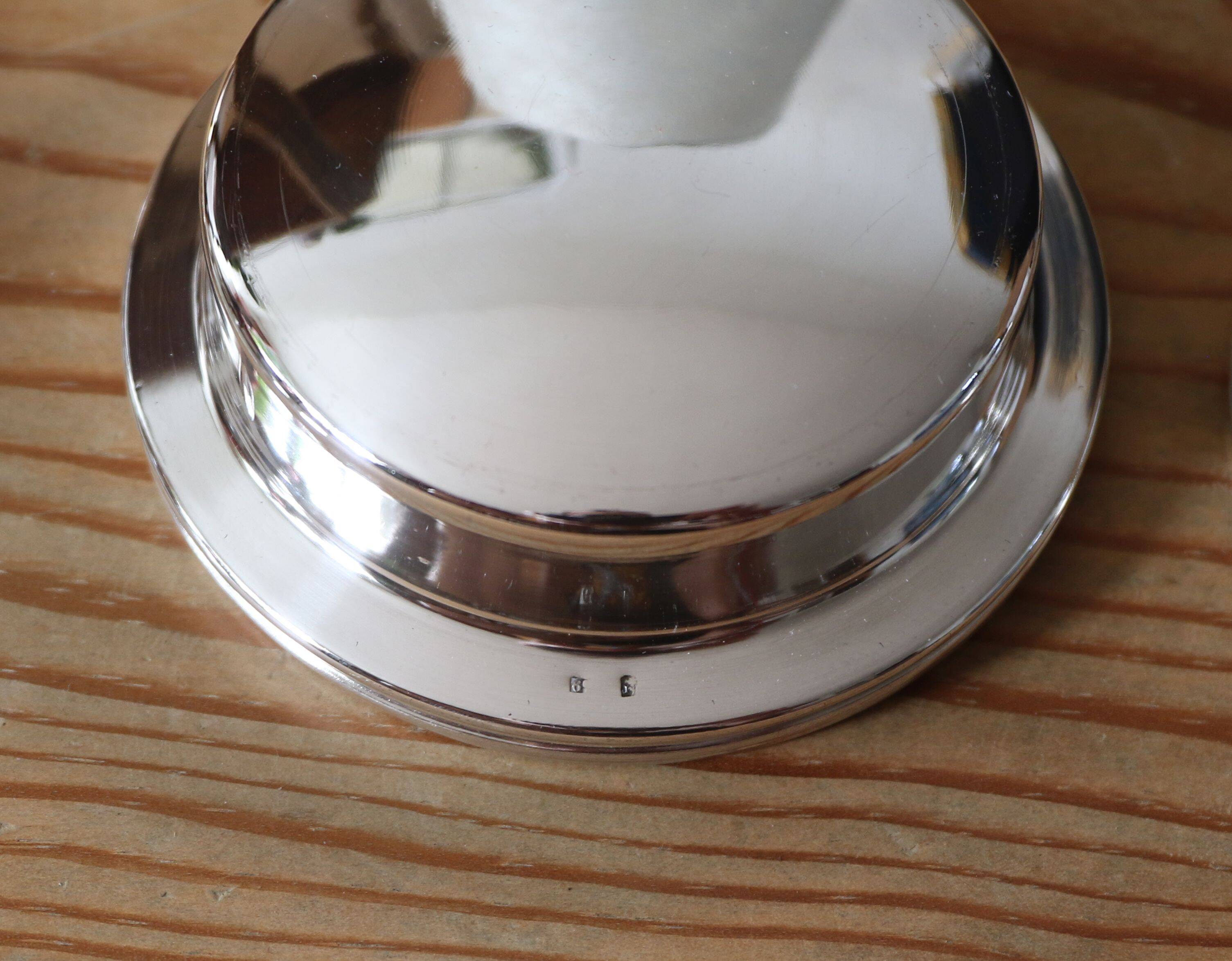 Vintage Coquillor Butter Mold In Silver Plated