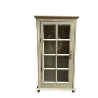 Small patinated display cabinet