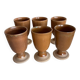 6 Mugs en grès français Arts Ceram Grand Feu 70’s