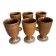 6 Mugs en grès français Arts Ceram Grand Feu 70’s