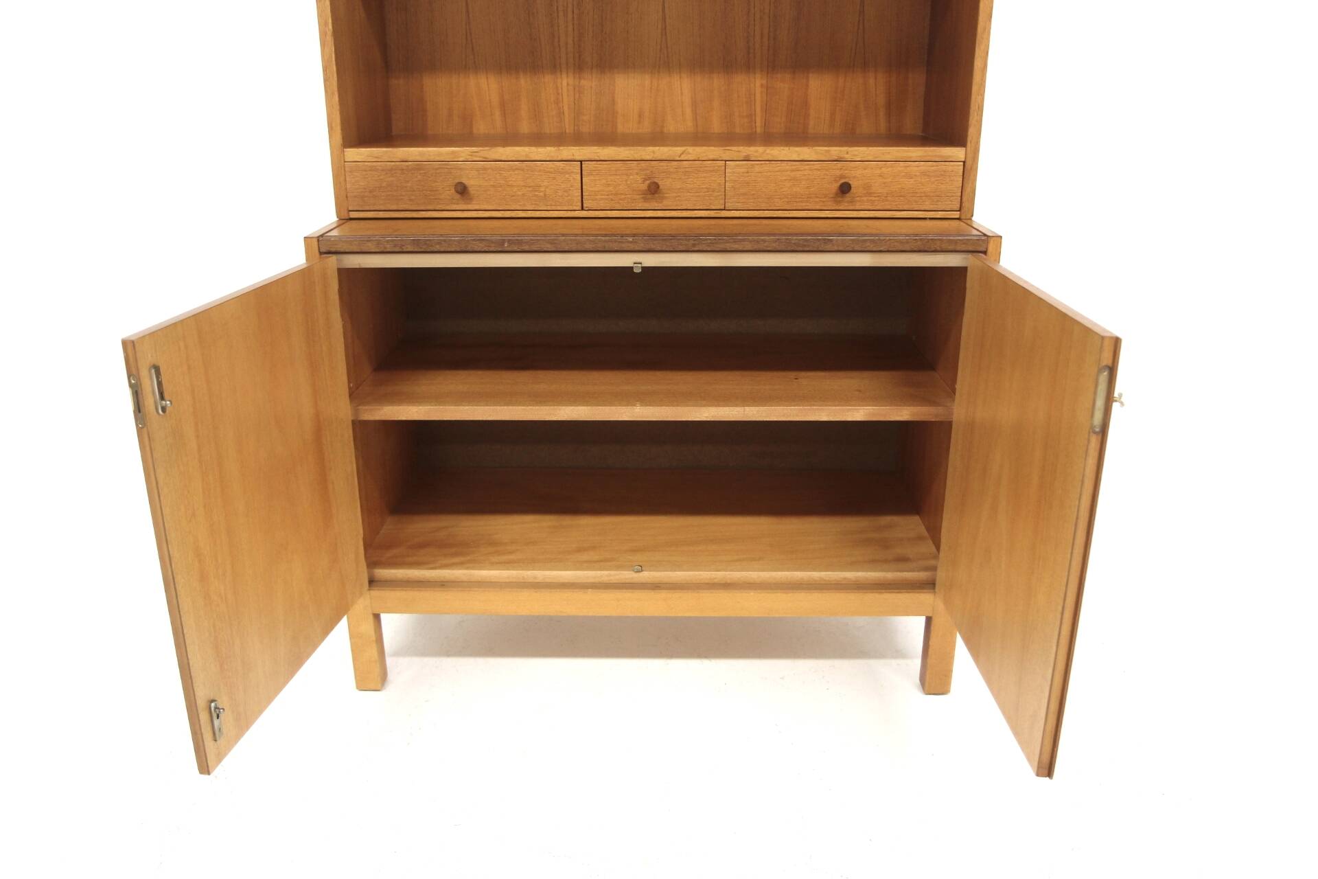 Commode-bibliothèque scandinave en teck, Suède, 1960