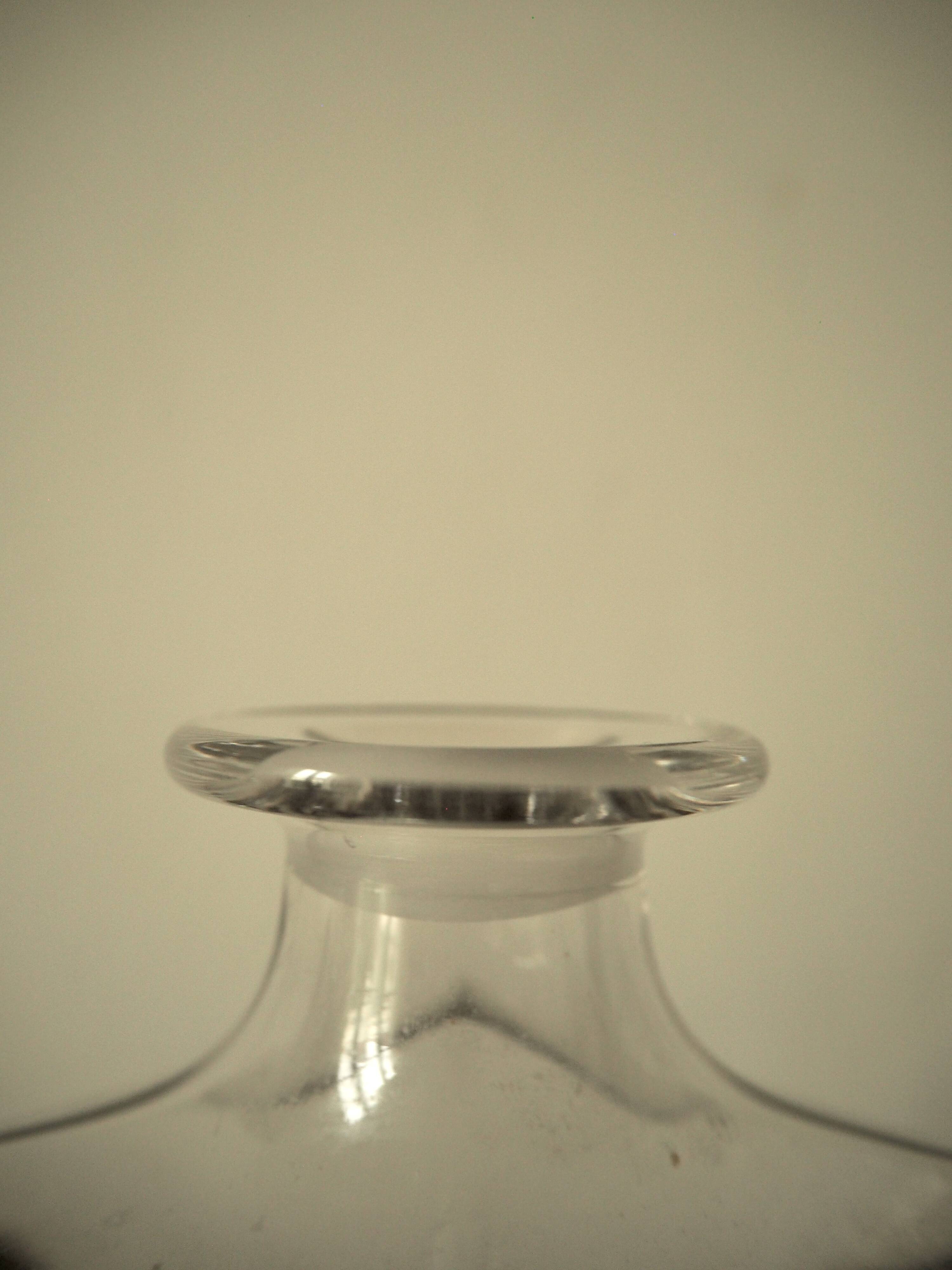 Carafe à whisky en verre lisse