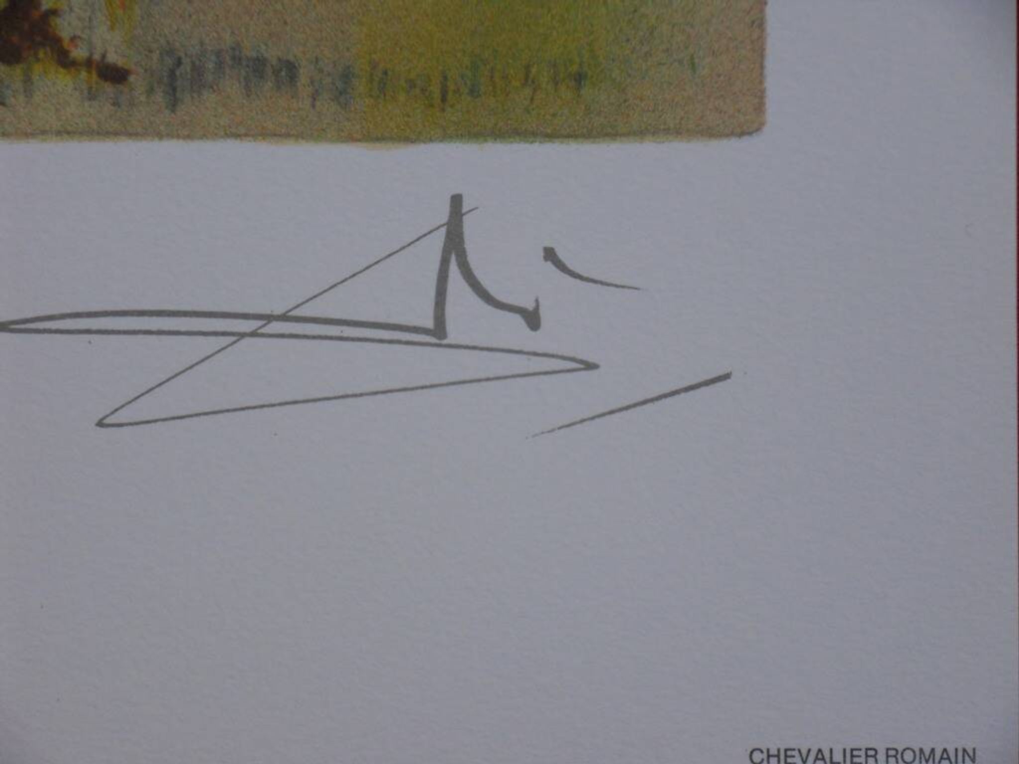 Salvador Dali: Horses, the Roman Knight - signed lithograph