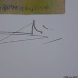 Salvador Dali: Horses, the Roman Knight - signed lithograph