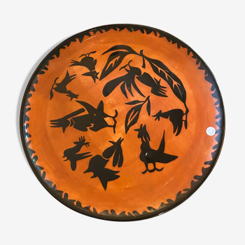 Large ceramic plate Jean Lurçat