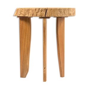 Tabouret de chêne et d’acacia