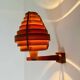 Mounted Pine Veneer Conical Wall Lamp By Hans-Agne Jakobsson For Markaryd, Sweden 1960S