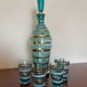 Bohemian glass liquor service from the 60s