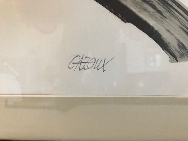 Signed lithography by Gazoux