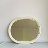 Vintage plastic oval mirror