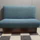 Diner seat USA style in blue fabric
