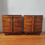 Pair of art deco bedside tables