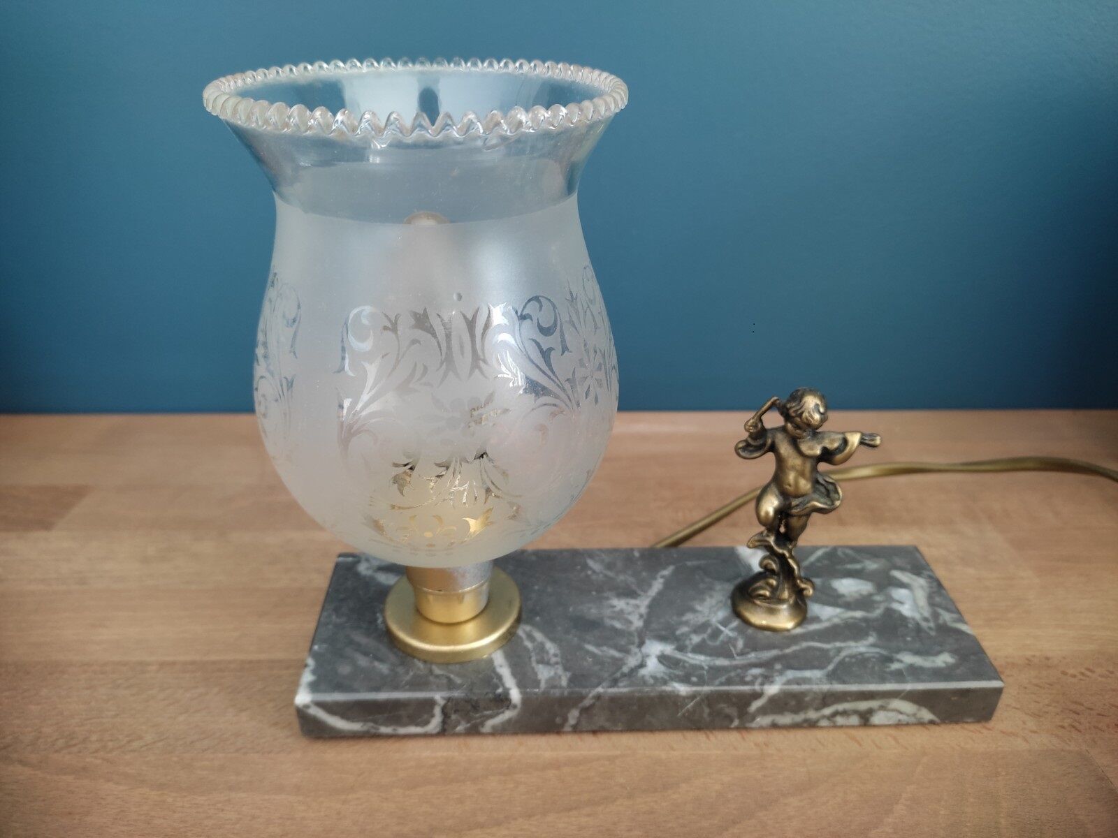Bedside desk lamp Marble Original Unique Angel old vintage dp0222f088