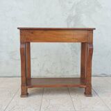Restoration console in walnut