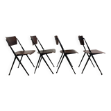 Pyramide Chairs By Wim Rietveld, Set Of 4