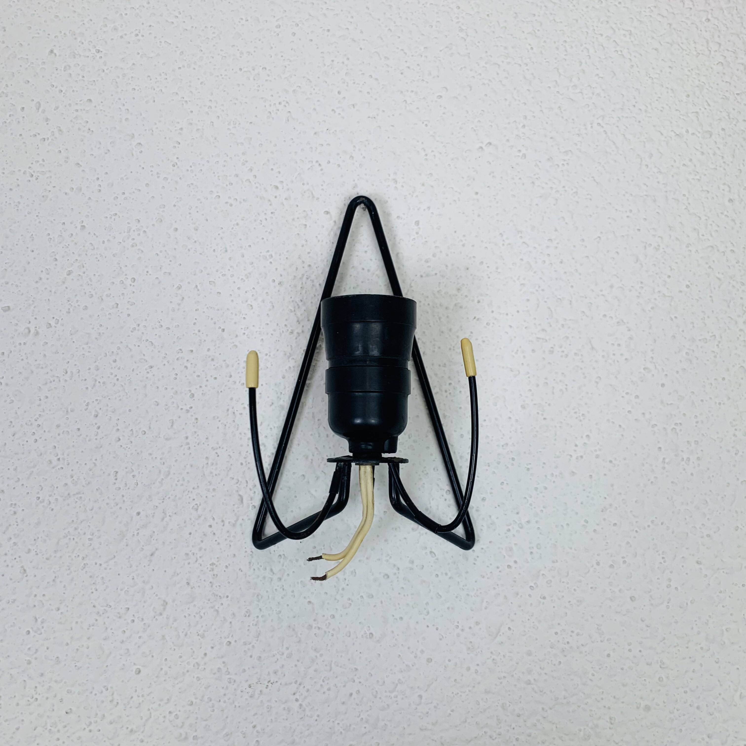 Louis Kalff 50s opaline wall lamp