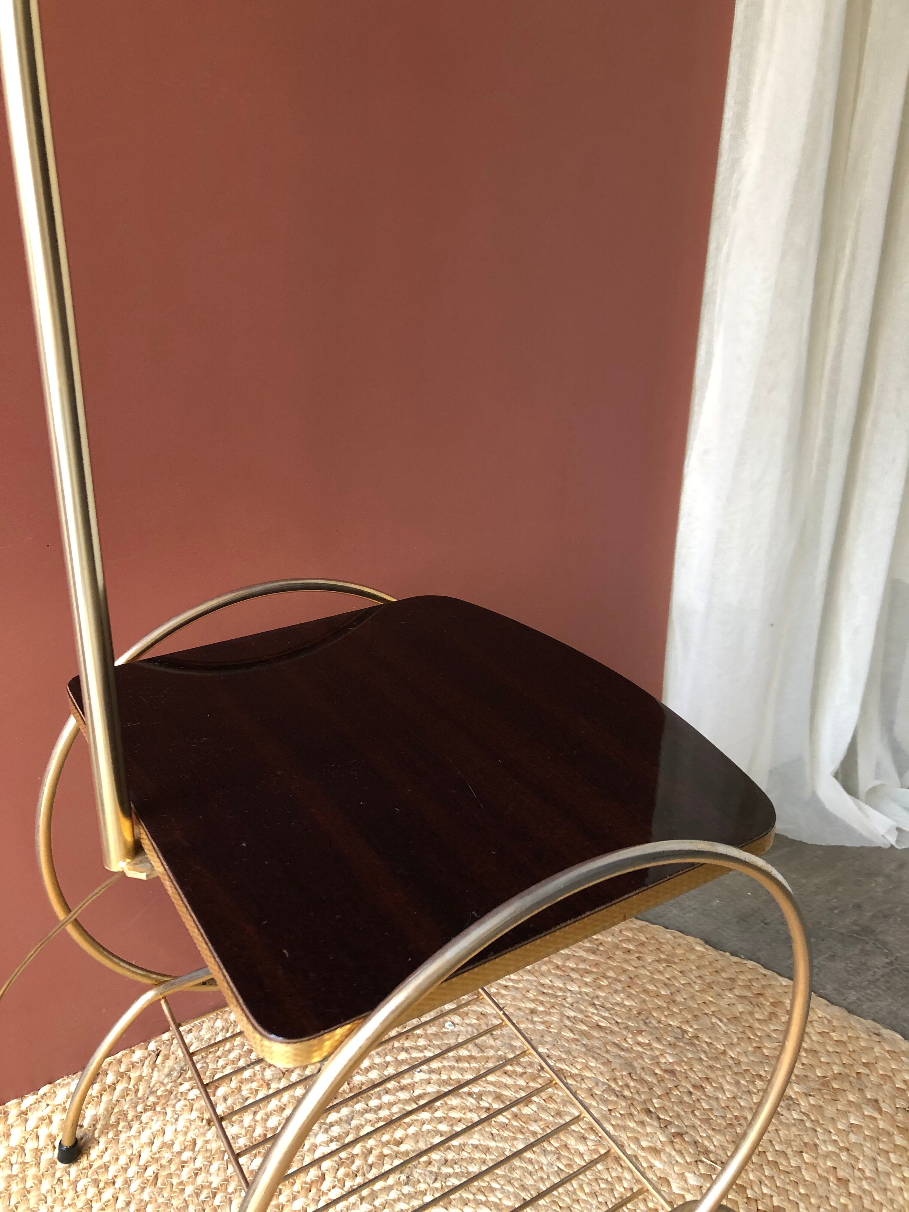 Vintage e-reader floor lamp