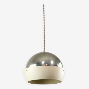 Space-age Italian Chrome Pendant Lamp