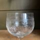 Set of 7 old etched glass stemware