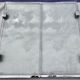 Chimney firewall 3 shutters glass brass nickeled 1930-1940s