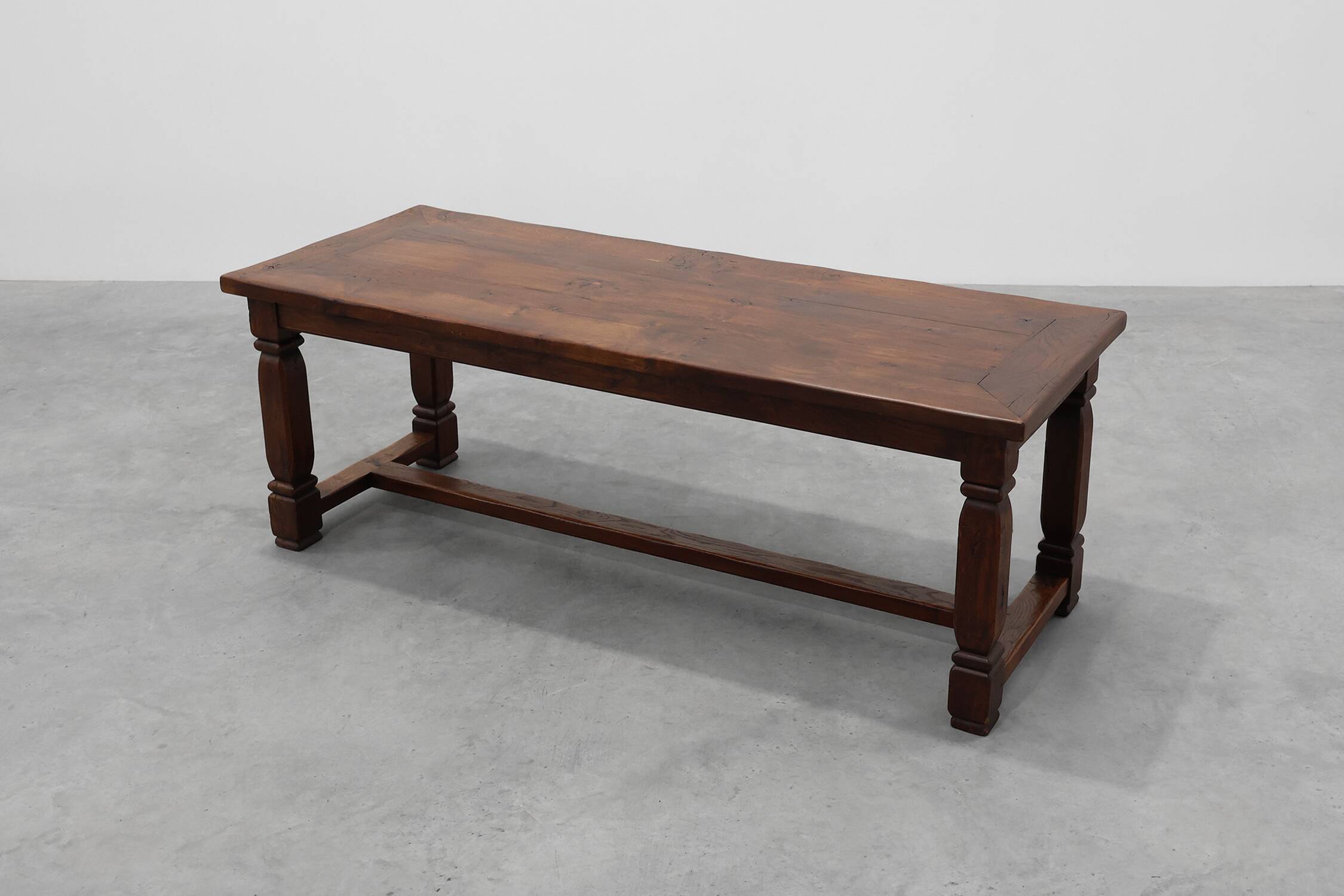 Large French Provincial rustic Oak Table, ca. 1900