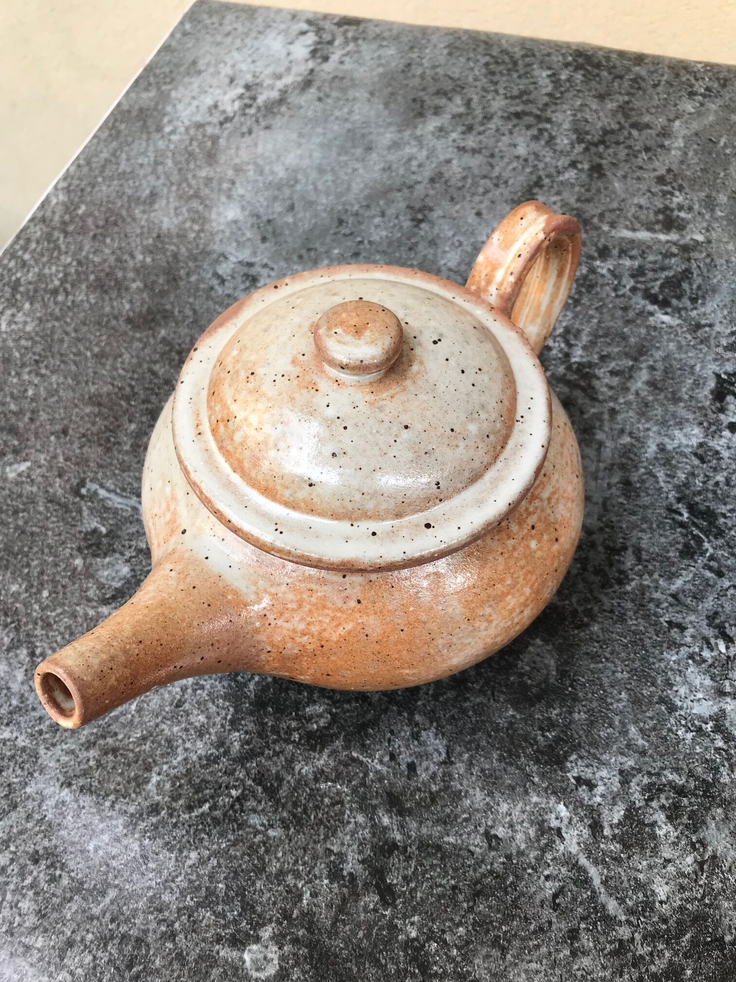 Vintage stoneware teapot