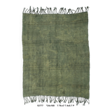 Tapis uni vert kaki esprit naturel bohème, 169x224 cm