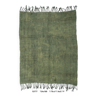 Tapis uni vert kaki esprit naturel bohème, 169x224 cm