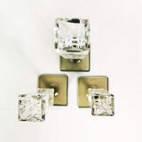 Crystal candlesticks, Rosenthal, designed by G. Jensen, Germany, 1970s