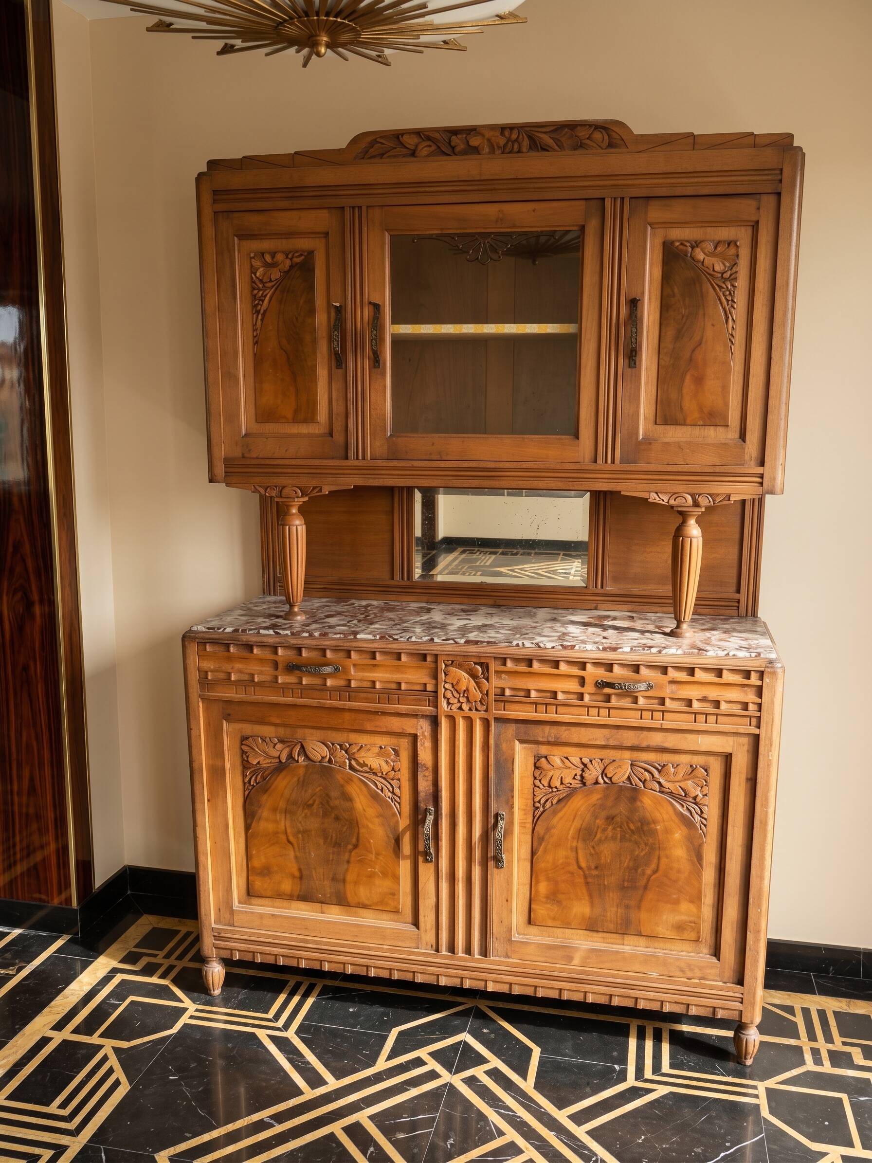 Art Deco two-body Parisian buffet